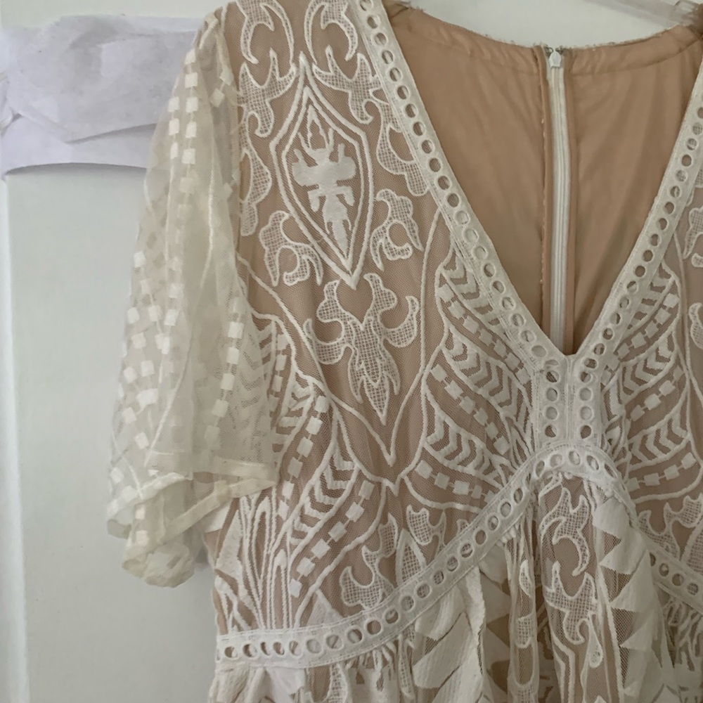 Ivory/ champagne long dress size XXL - Picture 7 of 7